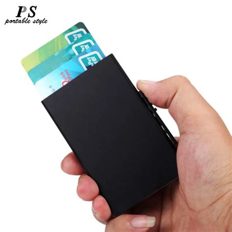 rfid card holder pop up aluminium wallet|slim wallet with backplate.